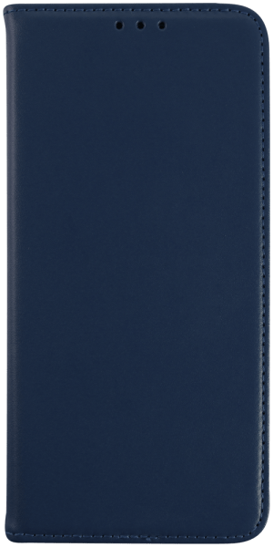 Apple iPhone 16 Pro Max oldalra nyíló flipes bőrtok valódi bőr sötétkék