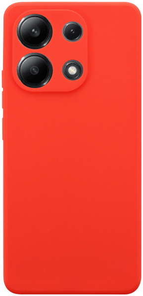 Xiaomi Redmi Note 13 4G szilikon tok kameravédővel matt piros