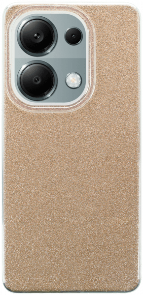 Xiaomi Redmi Note 13 Pro 4G szilikon tok csillogó hátlap arany