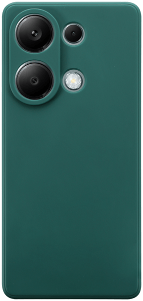 Xiaomi Redmi Note 13 Pro 4G szilikon tok kameravédővel matt sötétzöld