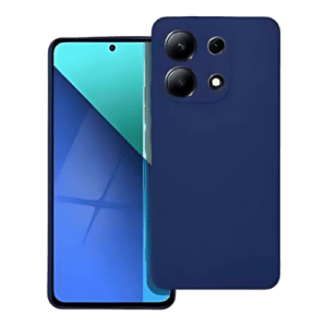 Xiaomi Redmi Note 13 4G szilikon tok kameravédővel matt sötétkék