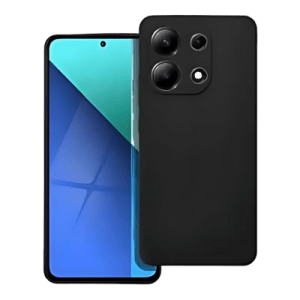Xiaomi Redmi Note 13 4G szilikon tok kameravédővel matt fekete