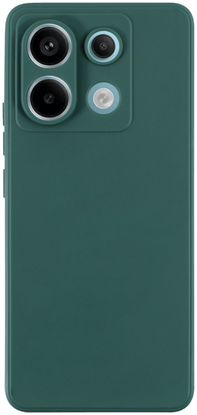 Xiaomi Redmi Note 13 Pro 5G szilikon tok kameravédővel matt sötétzöld