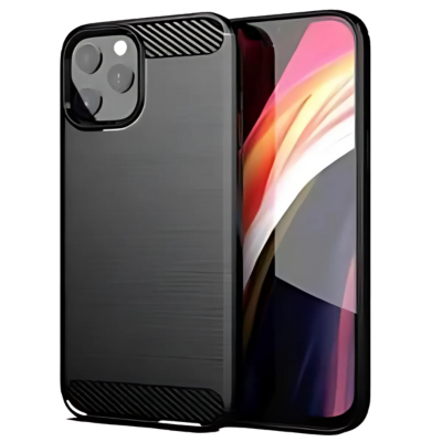 CARBON Tok iPhone 15 Pro-hoz – Elegáns Védelem Fekete Színben