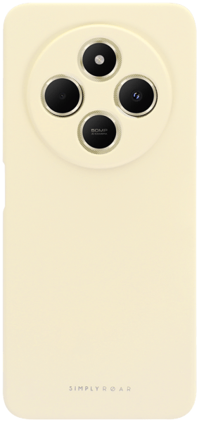 Xiaomi Redmi 14C szilikon tok gyári ROAR kameravédővel púder fehér