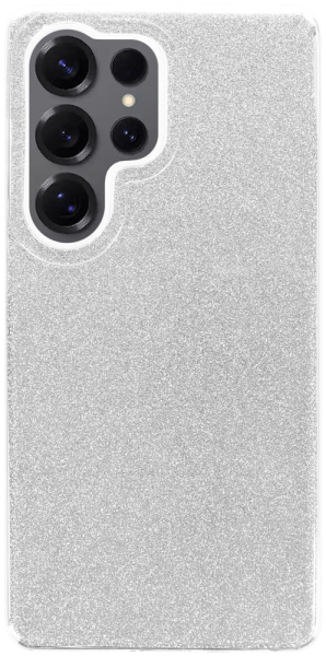 Samsung Galaxy S25 Ultra (SM-S938B) szilikon tok csillogó hátlap ezüst