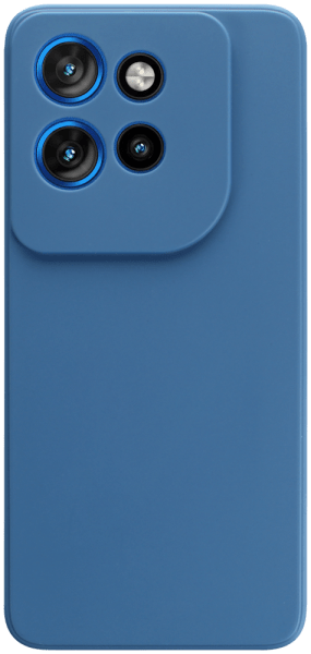 Motorola Edge 50 Neo szilikon tok kameravédővel matt sötétkék