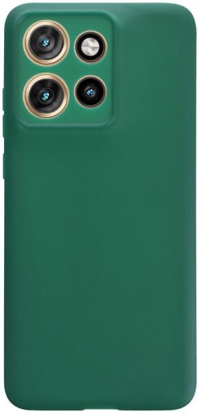 Motorola Edge 50 Neo szilikon tok kameravédővel matt sötétzöld