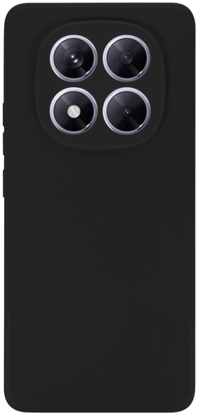 Xiaomi Redmi Note 14 Pro 5G szilikon tok kameravédővel matt fekete