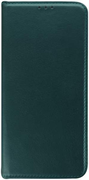 Xiaomi Redmi Note 14 5G oldalra nyíló flipes bőrtok asztali tartó funkciós sötétzöld
