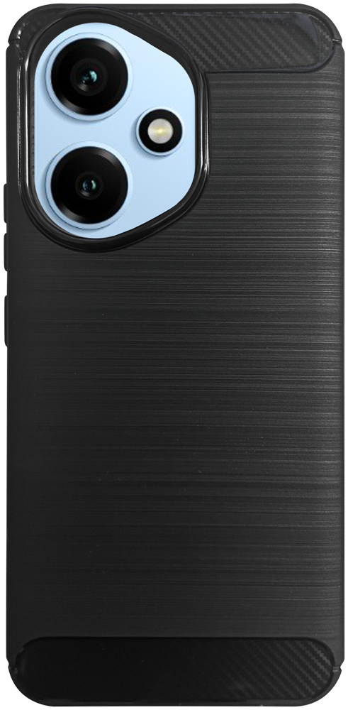 Honor 400 ütésálló szilikon tok szálcsiszolt-karbon minta légpárnás sarok fekete