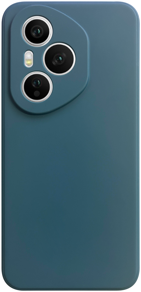 Honor 400 Pro szilikon tok kameravédővel matt sötétkék