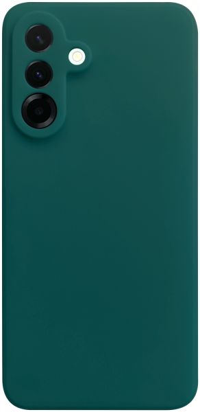 Samsung Galaxy A36 5G (SM-A366B/DS) szilikon tok kameravédővel matt sötétzöld