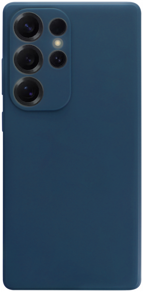 Samsung Galaxy S25 Ultra (SM-S938B) szilikon tok kameravédővel matt sötétkék
