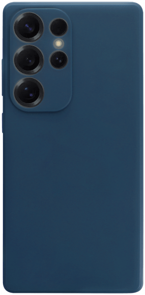 Samsung Galaxy S25 Ultra (SM-S938B) szilikon tok kameravédővel matt sötétkék