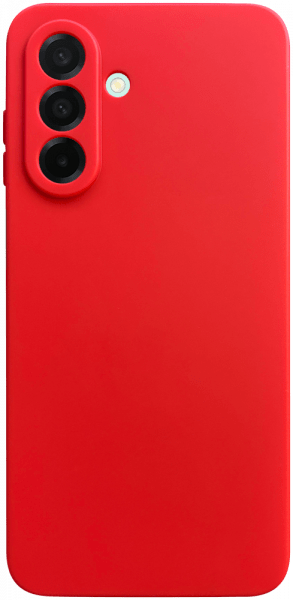 Samsung Galaxy A26 5G (SM-A266B/DS) szilikon tok kameravédővel matt piros