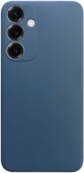Samsung Galaxy S25 Plus (SM-S936B) szilikon tok kameravédővel matt sötétkék