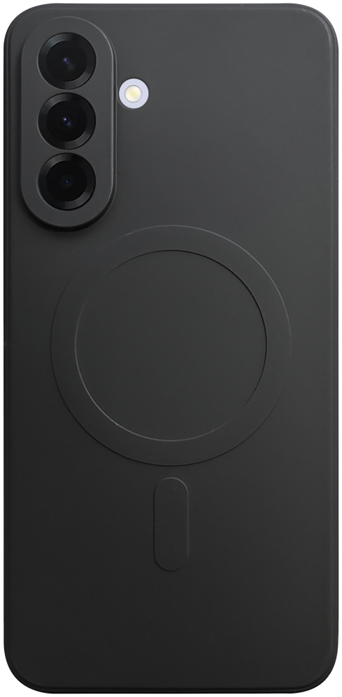 Samsung Galaxy A36 5G (SM-A366B/DS) szilikon tok gyári MagSafe kameravédővel fekete