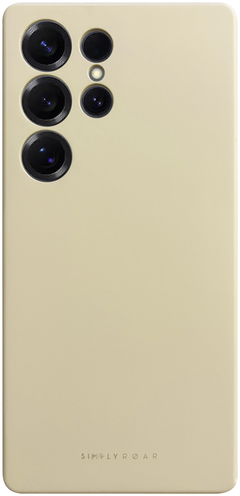 Samsung Galaxy S25 Ultra (SM-S938B) szilikon tok gyári ROAR kameravédővel púder fehér