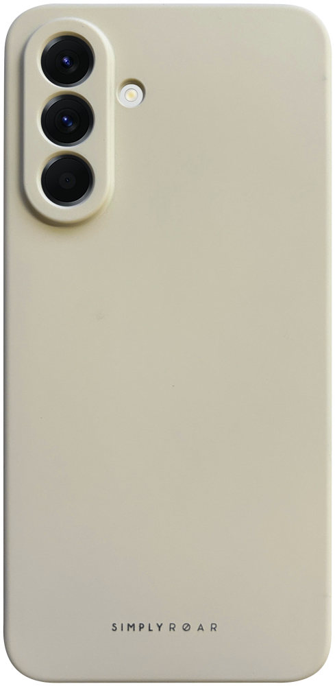 Samsung Galaxy A56 5G (SM-A566B/DS) szilikon tok gyári ROAR kameravédővel púder fehér