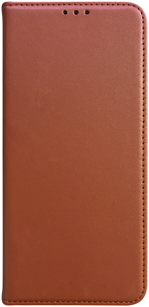 Samsung Galaxy A56 5G (SM-A566B/DS) oldalra nyíló flipes bőrtok valódi bőr barna