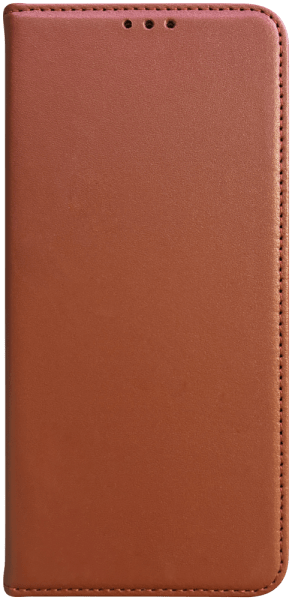 Samsung Galaxy A56 5G (SM-A566B/DS) oldalra nyíló flipes bőrtok valódi bőr barna