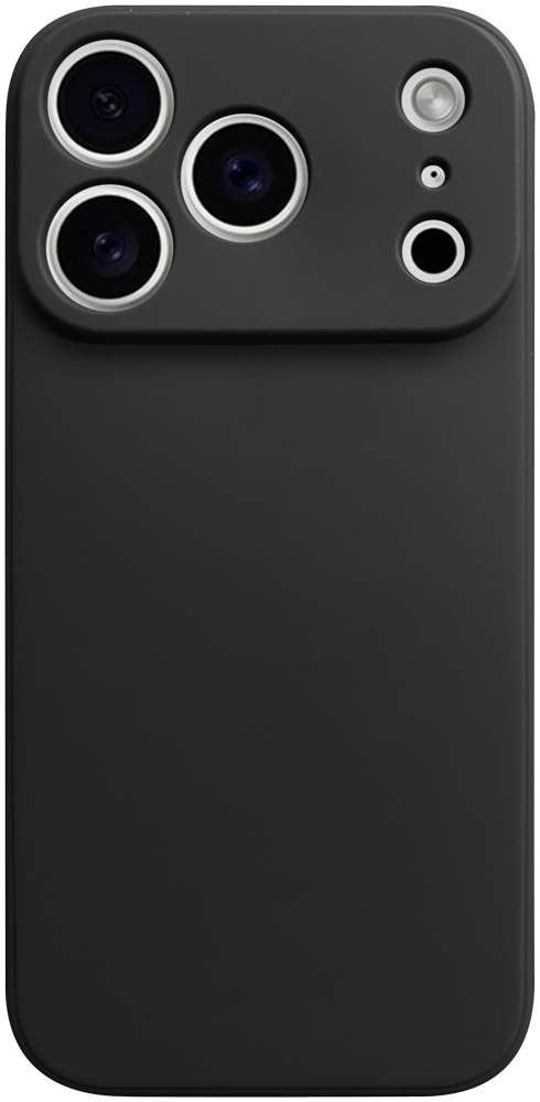 Apple iPhone 17 Pro szilikon tok kameravédővel matt fekete