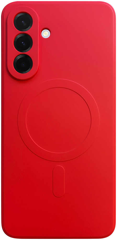 Samsung Galaxy A36 5G (SM-A366B/DS) szilikon tok gyári MagSafe kameravédővel piros