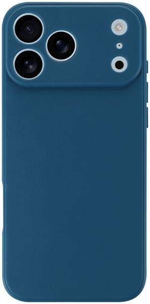Apple iPhone 17 Pro Max szilikon tok kameravédővel matt sötétkék