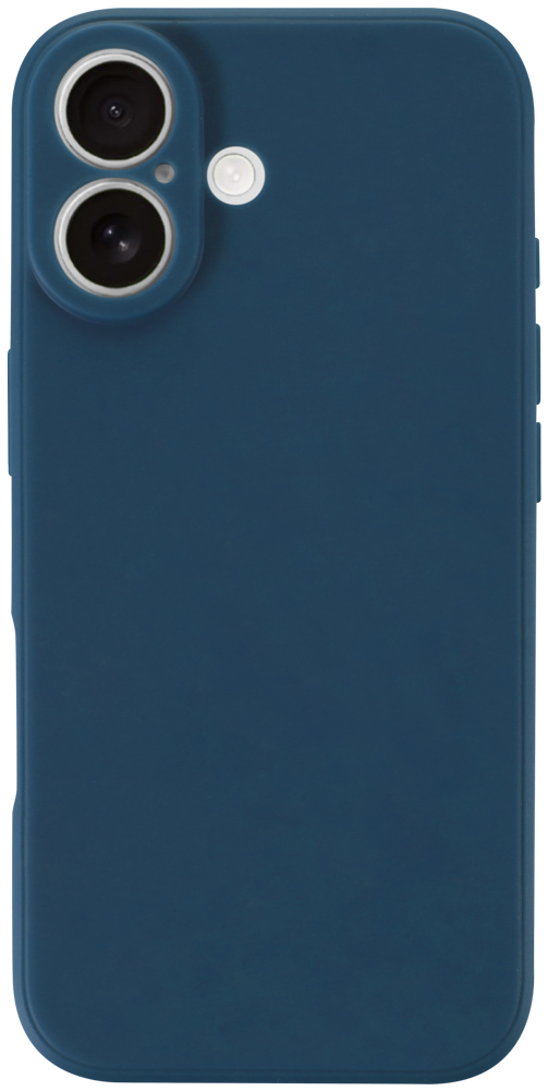 Apple iPhone 17 szilikon tok kameravédővel matt sötétkék