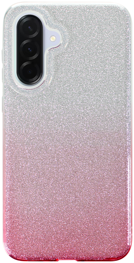 Samsung Galaxy A36 5G (SM-A366B/DS) szilikon tok csillogó hátlap rózsaszín/ezüst