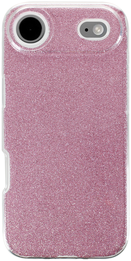 Apple iPhone 17 Air szilikon tok csillogó hátlap rózsaszín