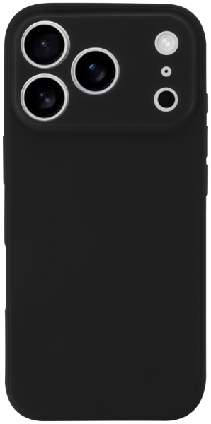 Apple iPhone 17 Pro szilikon tok kameravédővel matt fekete
