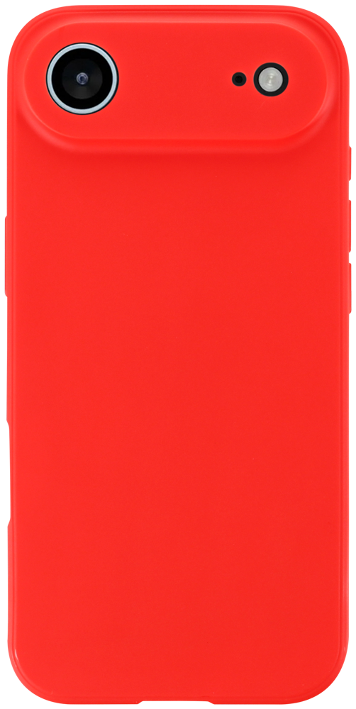 Apple iPhone 17 Air szilikon tok kameravédővel matt piros