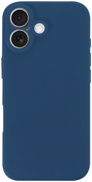 Apple iPhone 17 szilikon tok kameravédővel matt sötétkék