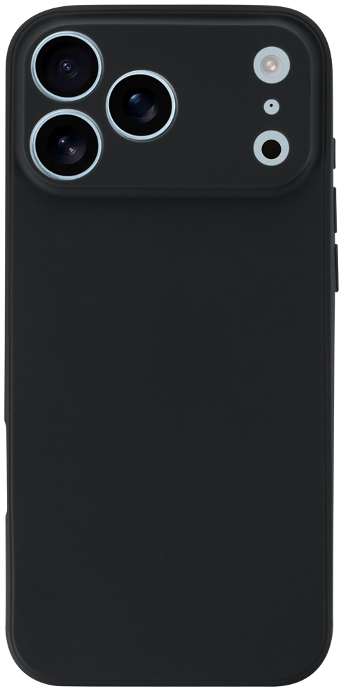 Apple iPhone 17 Pro Max szilikon tok kameravédővel matt fekete