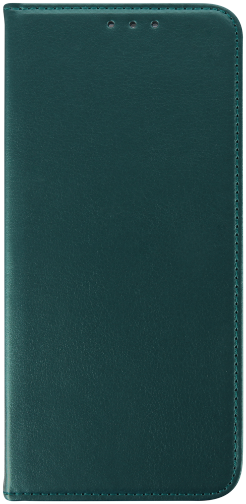 Realme 14x oldalra nyíló flipes bőrtok asztali tartó funkciós sötétzöld