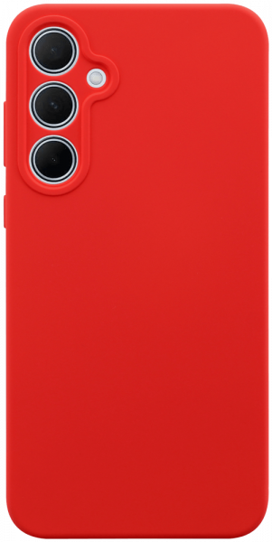 Samsung Galaxy A35 5G (SM-A356B) szilikon tok kameravédővel matt piros