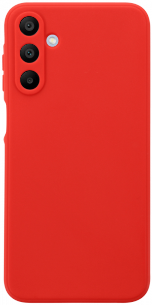 Samsung Galaxy A15 (SM-A155F) szilikon tok kameravédővel matt piros