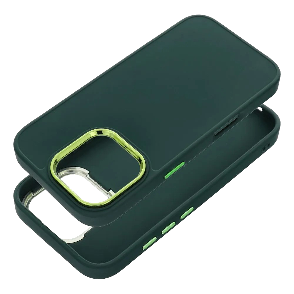 Apple iPhone 17 FRAME szilikon tok sötétzöld