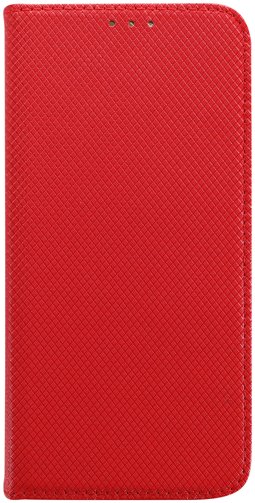 Honor Magic 7 Lite oldalra nyíló flipes bőrtok rombusz mintás piros