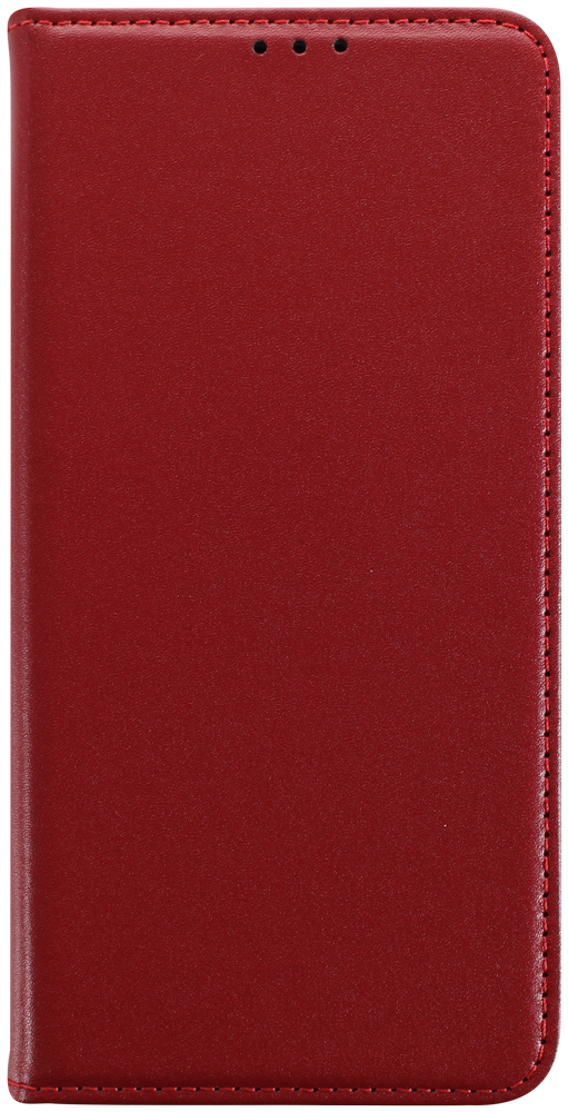 Samsung Galaxy A15 5G (SM-A156B) oldalra nyíló flipes bőrtok valódi bőr piros