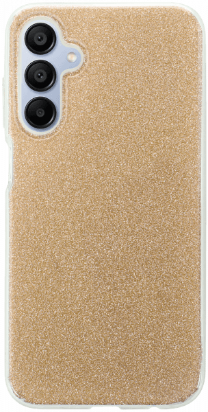 Samsung Galaxy A15 5G (SM-A156B) szilikon tok csillogó hátlap arany