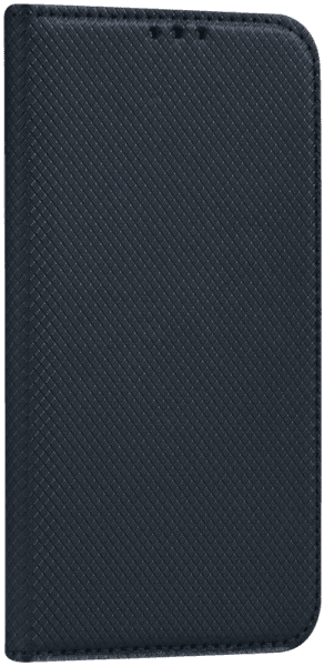 Samsung Galaxy A70s (SM-A707F) oldalra nyíló flipes bőrtok rombusz mintás fekete