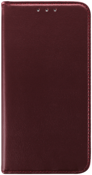 Apple iPhone 17 Pro oldalra nyíló flipes bőrtok asztali tartó funkciós bordó