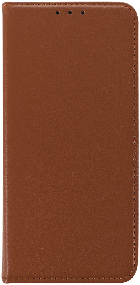 Apple iPhone 17 Pro Max oldalra nyíló flipes bőrtok valódi bőr barna