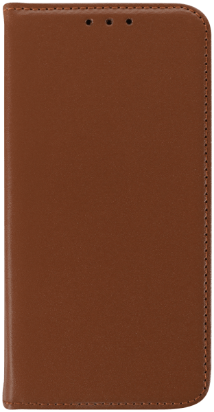 Apple iPhone 17 oldalra nyíló flipes bőrtok valódi bőr barna