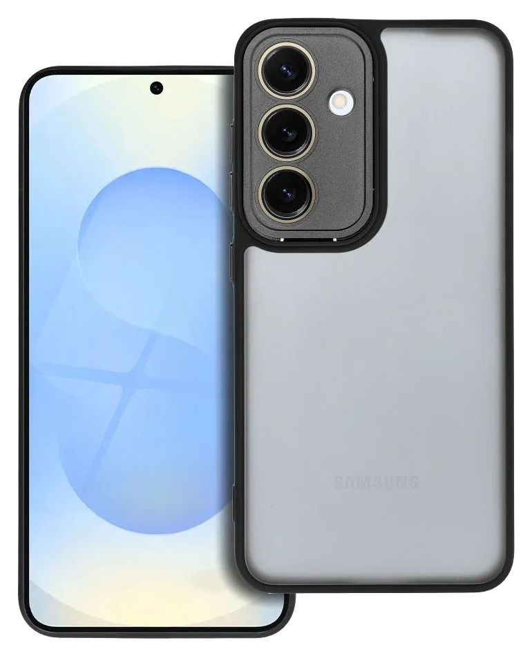 Samsung Galaxy S25  (SM-S931B) szilikon tok kemény hátlap VARIETE fekete