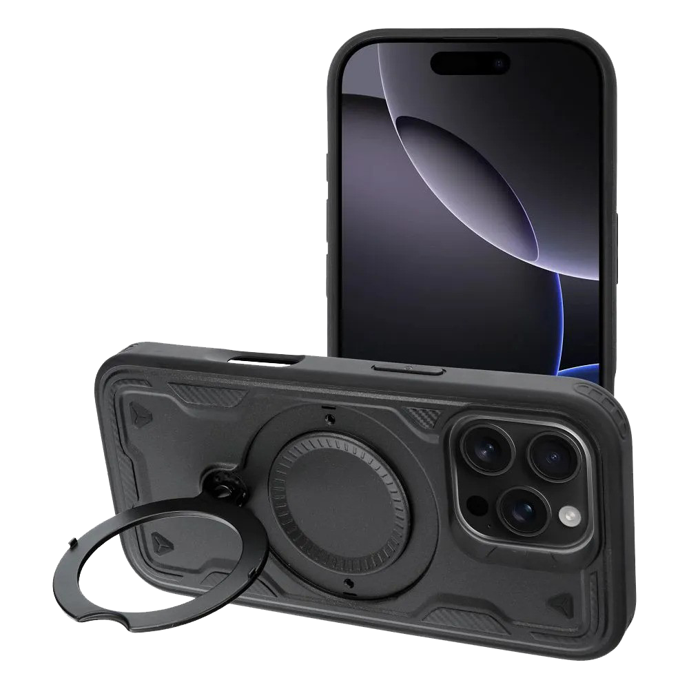 Apple iPhone 17 Pro Max ütésálló tok légpárnás sarkas, FROST ARMOR fekete