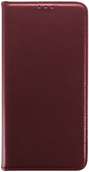 Samsung Galaxy A15 5G (SM-A156B) oldalra nyíló flipes bőrtok asztali tartó funkciós bordó